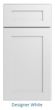 Shaker Designer White cabinet from Diamond Series