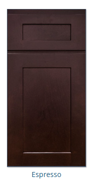 Shaker Espresso cabinet from Diamond Series