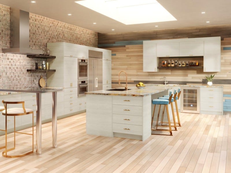 Torino White Pine frameless cabinet from altaeuro Collection