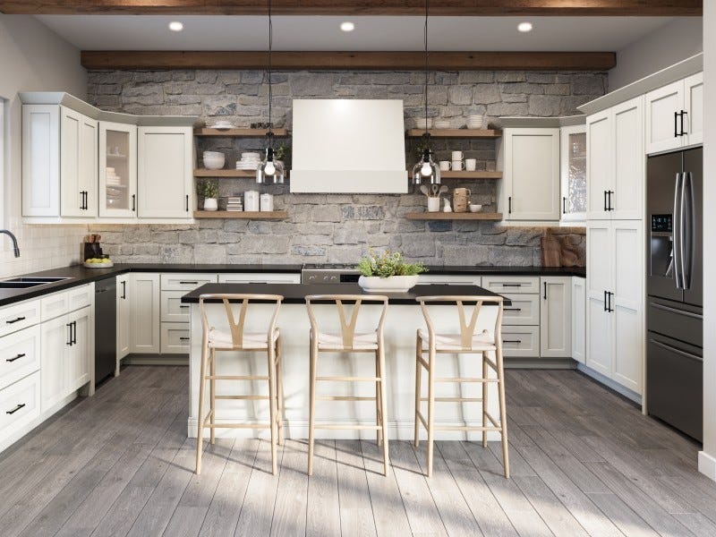 Shaker Antique White cabinet from Framed Capital Collection