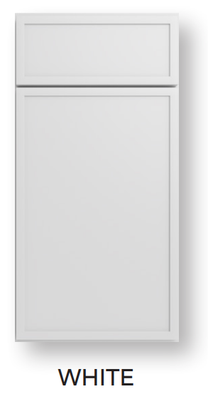 Edgeline White cabinet from Framed Capital Collection
