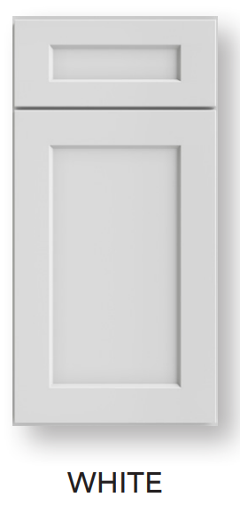 Shaker White cabinet from Framed Capital Collection