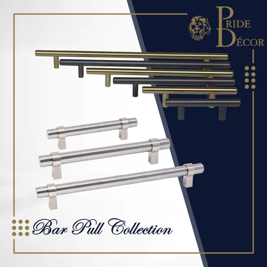 Bar Pull Collection — decorative cabinet hardware collection by Pride Industrial