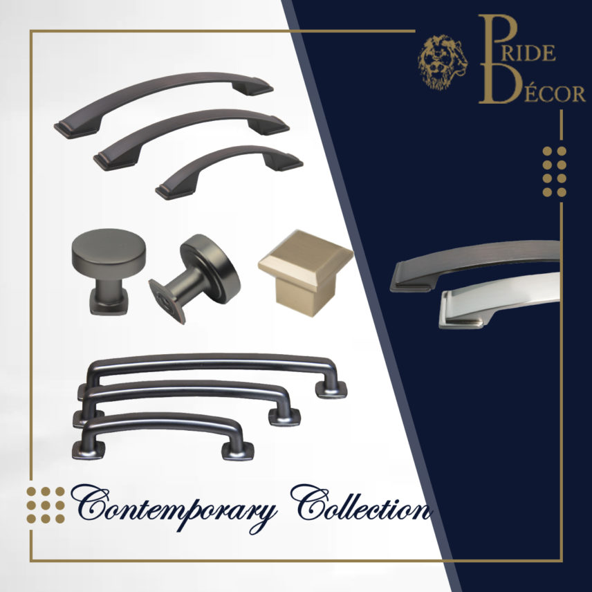 Contemporary Collection — decorative cabinet hardware collection by Pride Industrial