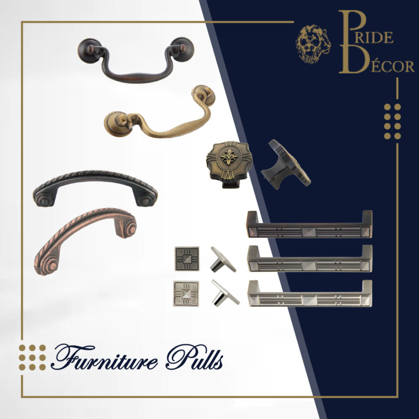Furniture Pulls — decorative cabinet hardware collection by Pride Industrial