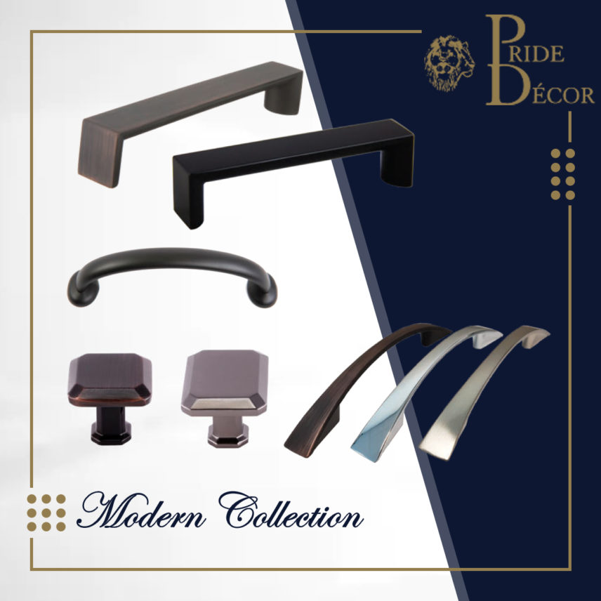 Modern Collection — decorative cabinet hardware collection by Pride Industrial