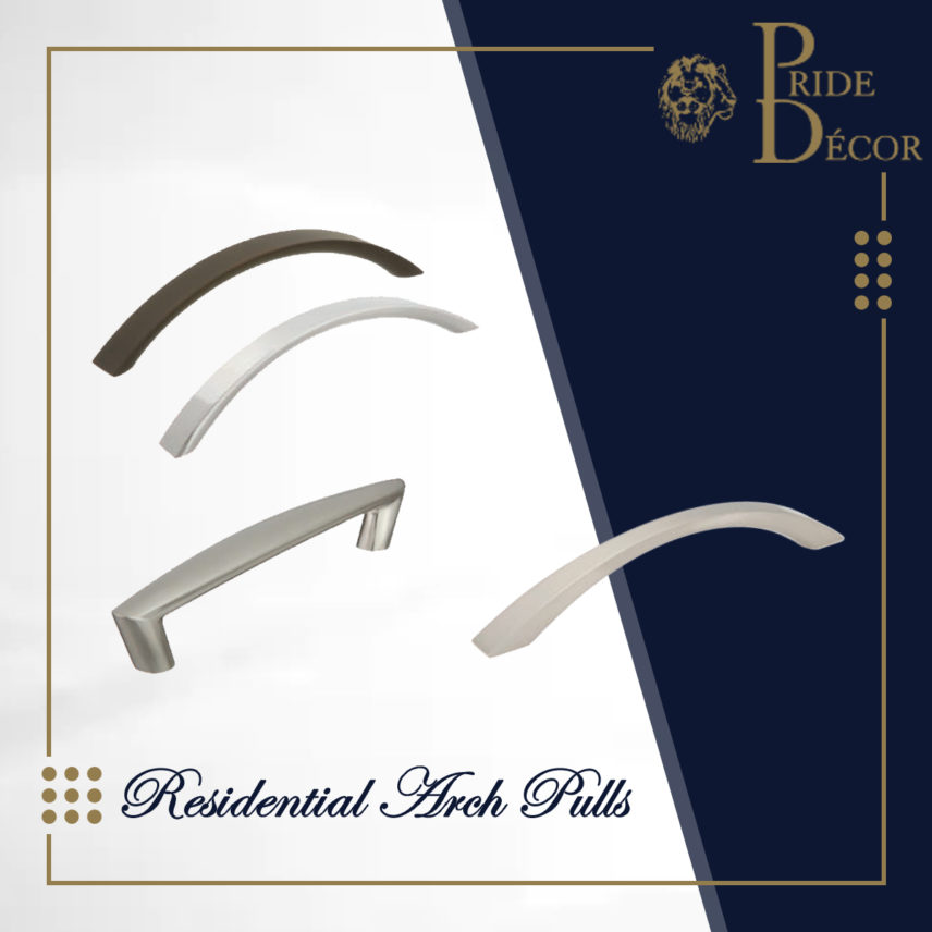 Residential Arch Pulls — decorative cabinet hardware collection by Pride Industrial