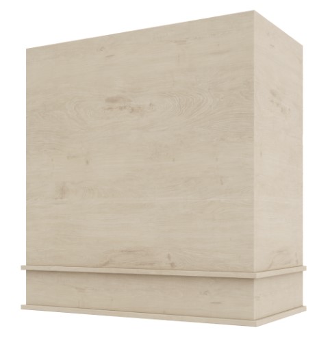 Box Block Trim wood range hood by Diamond Series