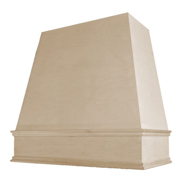 Tapered Classic Trim wood range hood by Diamond Series