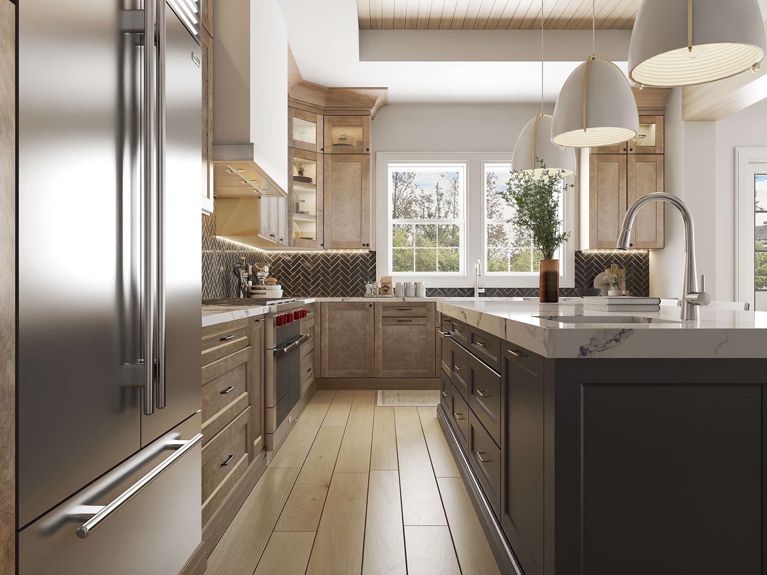 Natural Wood cabinet from Northville Nordic Collection